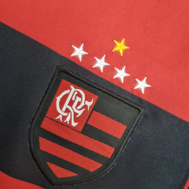 Camisa Flamengo Home 03/04 s/n° Torcedor Nike Masculina - Vermelha e Preta