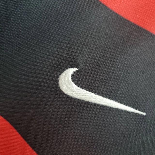 Camisa Flamengo Home 03/04 s/n° Torcedor Nike Masculina - Vermelha e Preta