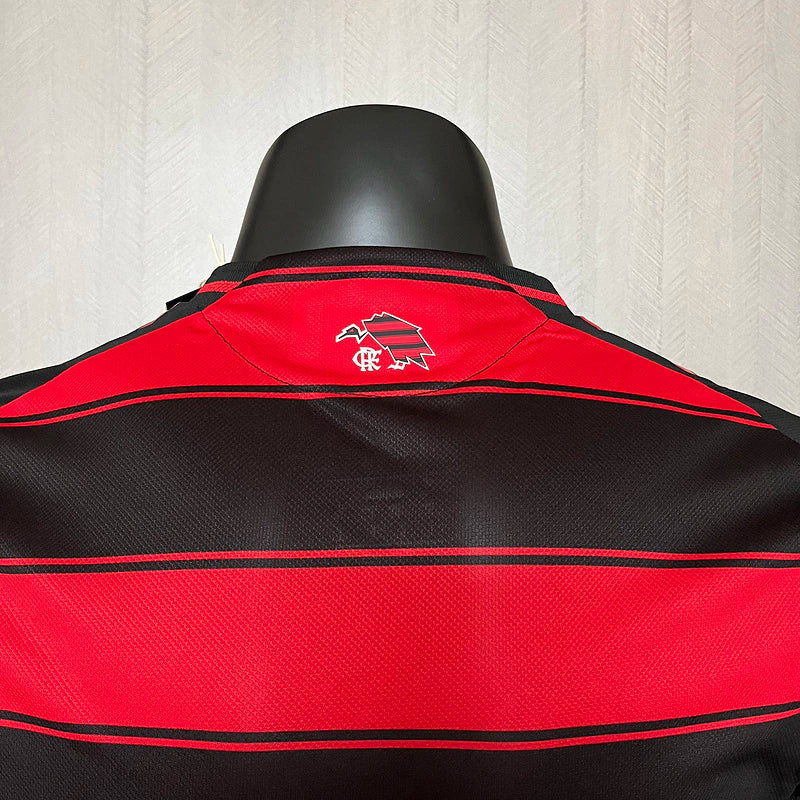 Camisa Flamengo Home 25/26 s/n° Jogador Masculino com Patch - Preta e Vermelha