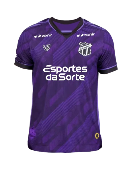 Camisa Ceará 24/25 Third Torcedor Masculino (Sem Patrocínio)  - Roxa e Preta