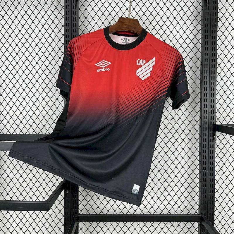 Camisa Athletico Paranaense Home 25/26 Umbro Torcedor Masculino - Preto e Vermelho