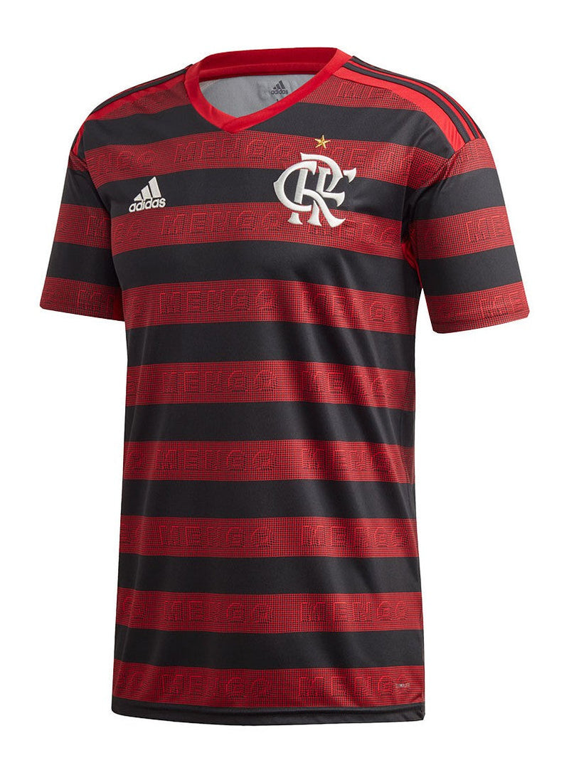 Camisa Flamengo Home 19/20 s/n° Torcedor Umbro Masculina - Vermelha e Preta